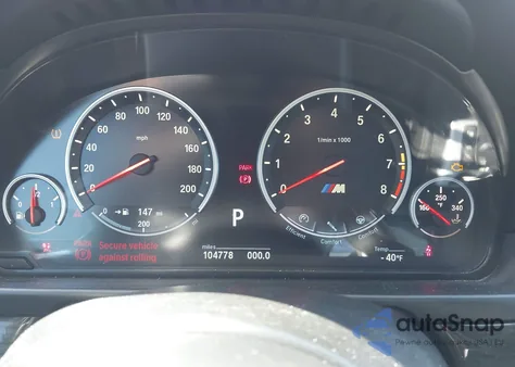 2014 BMW M5 from USA, damaged, VIN WBSFV9C55ED097499